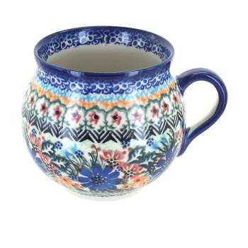 Blue Rose Polish Pottery 455 Vena Bubble Mug