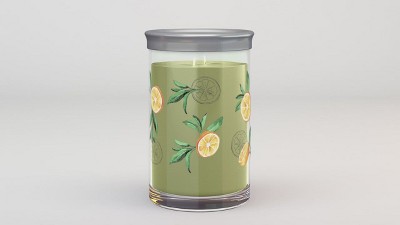 Sage & Citrus Soy Scented Tumbler Candle with Brushed Tin Lid