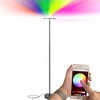 Brightech Sky Colors Modern Dimmable Remote Control Smart Compatible Integrated LED Torchiere Floor Lamp Matte Black: Smart Control and Sturdy Base - image 2 of 4