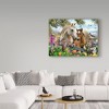 Trademark Fine Art -Howard Robinson 'Garden Horses' Canvas Art - 3 of 3