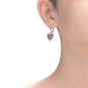 Guili 18K Rose Gold Plated Ribbon & Heart Drop Earrings, a Sweet & Playful Jewelry Piece for Kids & Teens Who Love Cute & Chic Accessories - 3 of 3