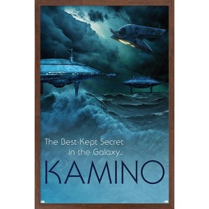 Trends International Star Wars: Kamino - Visit Kamino by Russell Walks 23 Framed Wall Poster Prints - 1 of 4