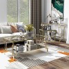 3pc Costa Mesa Contemporary Coffee Table Set Champagne - miBasics - image 2 of 4