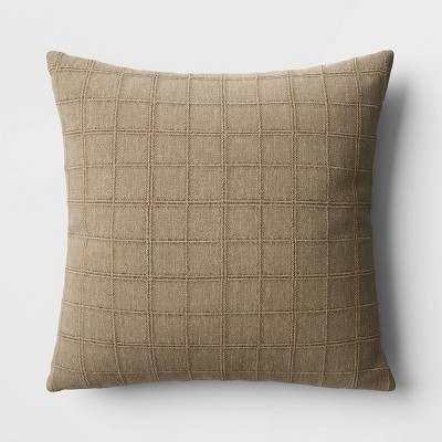 Modern Tufted Square Throw Pillow White - Threshold™ : Target