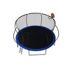 Okak 14 FT Pumpkin Trampoline with Basketball Hoop, Outdoor Trampoline with Enclosure Net and Ladder, Toddler Trampolines for Garden, Patio, Black - 3 of 4
