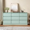 5/9/12 Drawer Chest Dresser with Wide Top, MDF Wood Storage Organizer for Bedroom, Living Room, White/Black/Green - 4 of 4