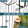 GustoWave Metal Chicken Coop 86"×40"×40" Chicken Run with Waterproof Cover, Portable Poultry Cage, Outdoor Walk-in Poultry Rabbit Duck Cage - 4 of 4