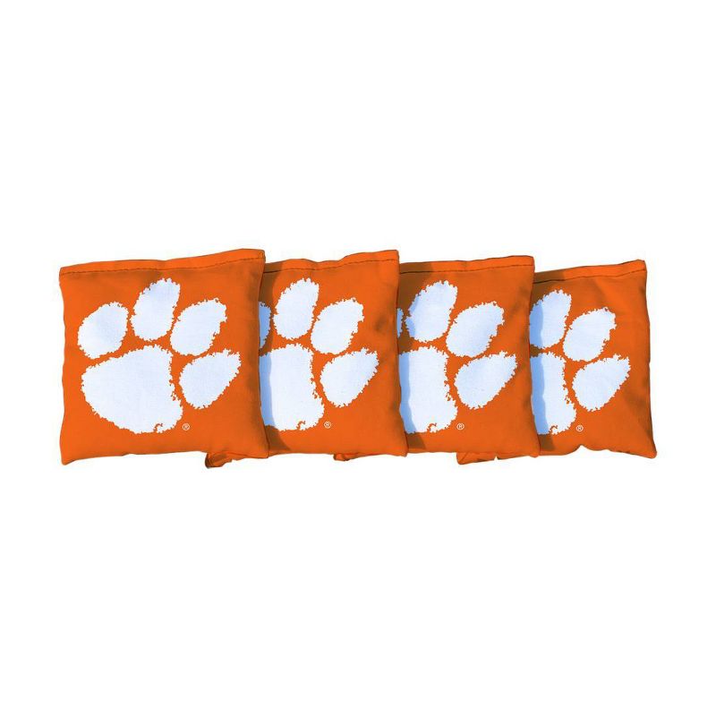 NCAA Clemson Tigers Corn-Filled Cornhole Bags Orange - 4pk, 1 of 2