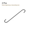 Unique Bargains Carbon Steel Indoor Outdoor Kitchen S Hooks 2 Pcs - 3 of 4