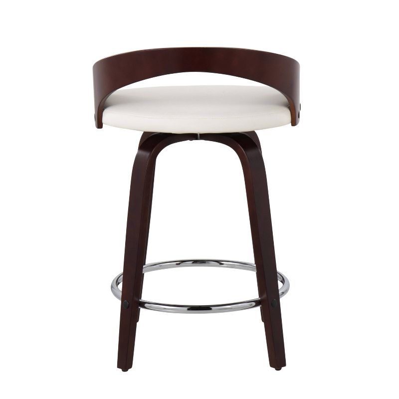 Set of 2 Grotto Upholstered Counter Height Barstools - Lumisource, 6 of 11