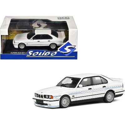 1994 BMW E34 Alpina B10 BiTurbo White with Blue Stripes 1/43 Diecast Model  Car by Solido