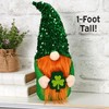 The Lakeside Collection St Patrick's Gnome Plush Shelf Sitter with Sequin Hat - 4 of 4