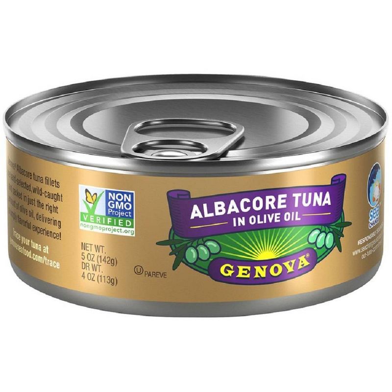 Genova Solid White Tuna in Olive Oil - 5oz, 3 of 6