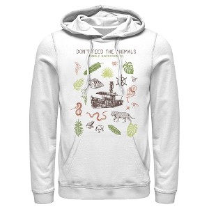 Men's Jungle Cruise Don't Feed The Animals Pull Over Hoodie - 1 of 4