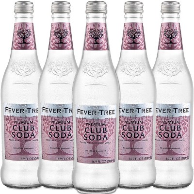 Fever Tree Club Soda - Premium Quality Mixer - Refreshing Beverage for Cocktails & Mocktails 500ml Bottles
