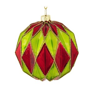Cody Foster 2.5 Inch Midcentury Diamond Baubles Small Christmas Tree Ornament , Christmas Decor Honeycomb Waffle Mid-Century (1PC) - 1 of 4