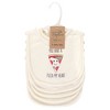 Touched by Nature Baby Organic Cotton Bibs 5pk, Pizza, One Size - 2 of 2