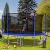 VisioGear Trampoline with Safety Enclosure Net, Trampoline with Basketball Hoop, Blue, 192"*192"*107.87" - 4 of 4