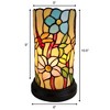 Amora Lighting Tiffany Style Dragonfly Hand-Crafted Mini Table Lamp 10 Inch Tall - 3 of 4