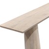 HomeRoots 72" Natural Solid Wood Distressed Double Pedestal Console Table - 4 of 4