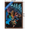 Trends International Justice League vs. Godzilla vs. Kong - Roar Framed Wall Poster Prints - 3 of 4