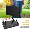 SEVOBAL Grill Cookware Portable Charcoal 3-Height Adjustable Foldable BBQ Suitcase, Premium Iron for Outdoor Cooking, Black, 16.7"*10"*7.87" - 4 of 4