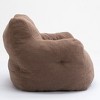 Maliang Soft Teddy Fabric Tufted Foam Bean Bag Chair, Small Living Space Furniture - 3 of 4