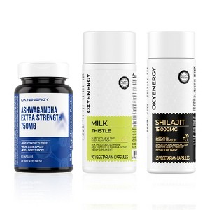 OXYENERGY Milk Thistle, Shilajit & Ashwagandha - 1 of 1