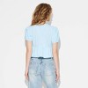 Women's Puff Sleeve Tie-Front Peplum Blouse - Wild Fable™ - 3 of 3