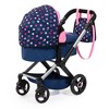 Bayer Design Dolls: Xeo Doll Pram W/ Shoulder Bag in Blue, Pink, Stars - 3 of 4