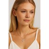 Hollywood Sensation Crystal Heart Necklace with Cubic Zirconia Stones - 4 of 4