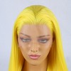 Unique Bargains Women's Long Straight Lace Front Wigs with Adjustable Wig Cap 24" 1 Pc - 4 of 4