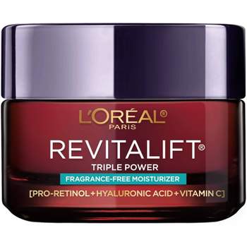 L'Oreal Paris Revitalift Triple Power Fragrance Free Anti-Aging Face Moisturizer - 1.7oz