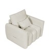 CAVINAS Sofa Chair Teddy Fabric Upholstered Lounge Chair Sofa with Pillows - 4 of 4