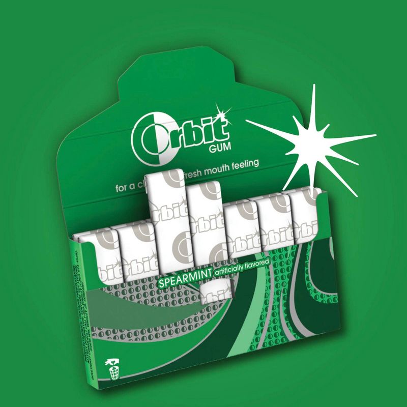 Orbit Spearmint Sugar Free Chewing Gum Bulk Pack- 14ct, 4 of 8