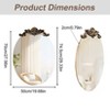 ARTLOGE 29/33/37in Large Oval Vintage Baroque Mirror with Embossed 3D Pattern Antique Frame - 2 of 4