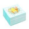 Blue Panda 150 Pack Turquoise Ice Cream Confetti Disposable Cocktail Paper Napkins Party Supplies - 4 of 4