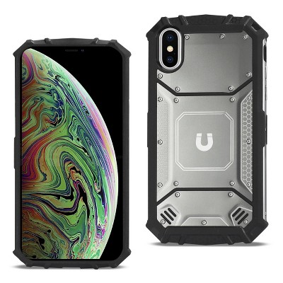 Reiko iPhone XS Max Metallic Front Cover Case in Gray