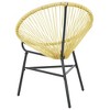 vidaXL Acapulco Chair Beige Poly Rattan, Powder-Coated Steel Standard - 4 of 4