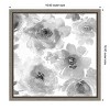 Amanti Art Springtime Black and White Flowers by Kelsey Morris Canvas Wall Art Print Framed 16 x 16-in. - 4 of 4