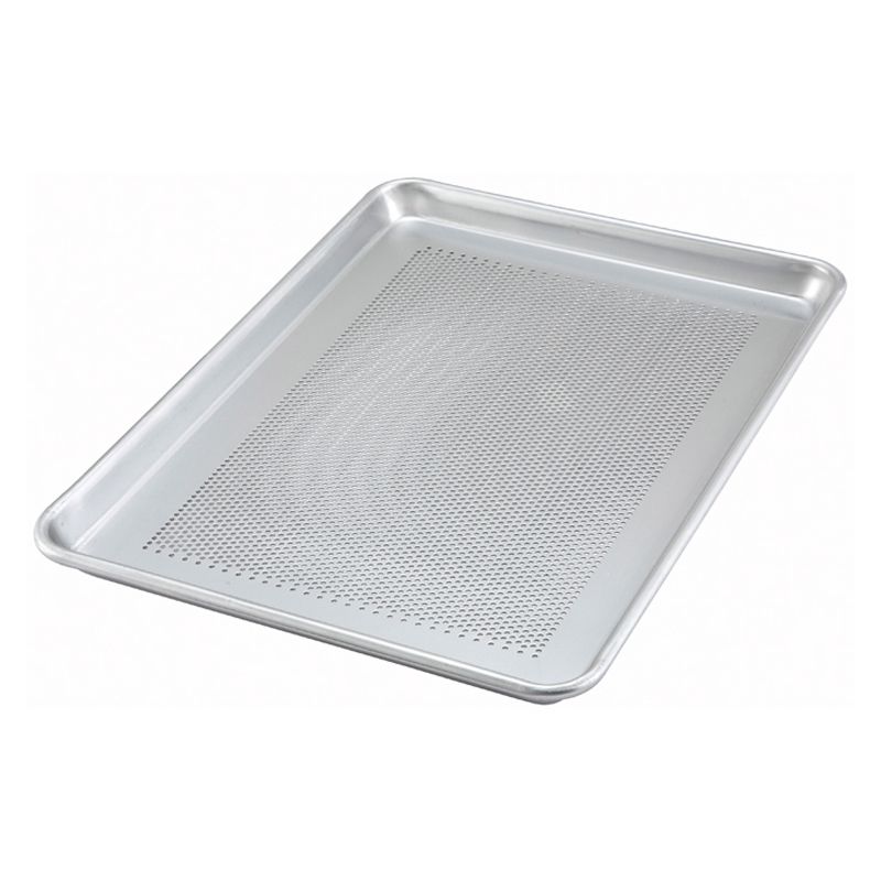 Winco Sheet Pan, Perforated, Aluminum, 13 x 18 (Half Size) - Silver, 1 of 3