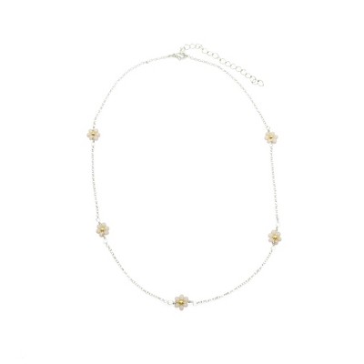 Alegria Accessories Daisy silver necklace