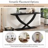 57'' Narrow Console Table,Cross-Leg Design Entryway Table, Thin Sofa Table, Side Table, Display Table, for Hallway, Bedroom, Living Room, Foyer - 2 of 4