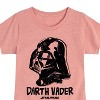 Girls' - Star Wars - Sketch Darth Vader Fitted Short Sleeve Graphic T-Shirt - 2 of 4
