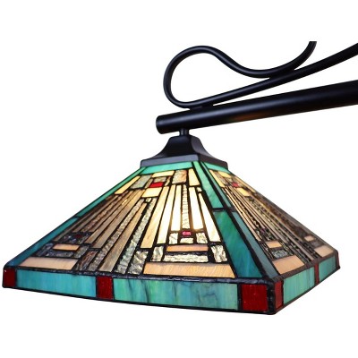 Innes 48" Bronze and Glass Island Pendant Light