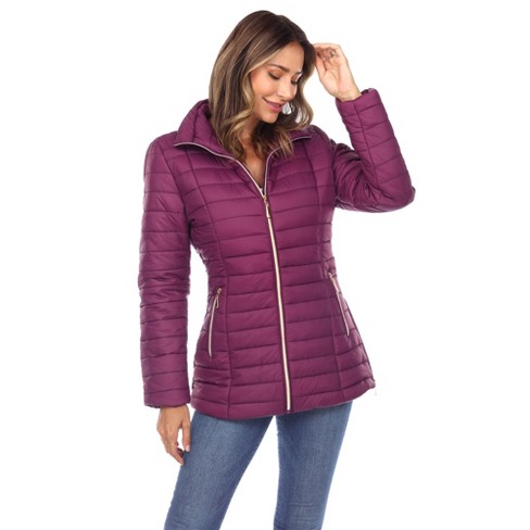 Lilac Padded Lightweight Coat, Women