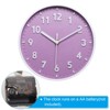 Unique Bargains Battery Operated Silent Non-Ticking 3D Number Quartz Wall Clock 8" - 4 of 4