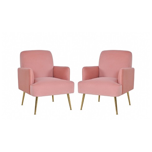 Rose pink armchair hot sale