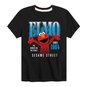 Boys' - Sesame Street - Elmo Kindest On The Street Short Sleeve Graphic T-Shirt - 1 of 4