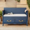 PAGED Shoe Bench with Removable Cushion, Ottoman with Storage, Entryway Bench for Entrance and Living Room, Shoe Storage Bench with Back - 2 of 4